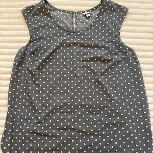 Merona Gray Star Pattern Sleeveless Top
